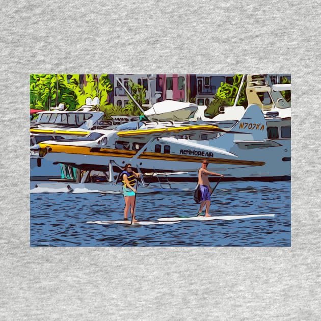 Seattle float plane on lake union by WelshDesigns